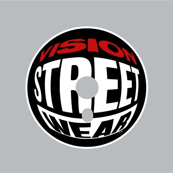 Vision - Fisheye Sprocket Chainring decal BLACK - Old school bmx - Bmx Products AU