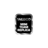 Webco - MINI TEAM REPLICA Chrome Seat tube decal - old school bmx - Bmx Products AU