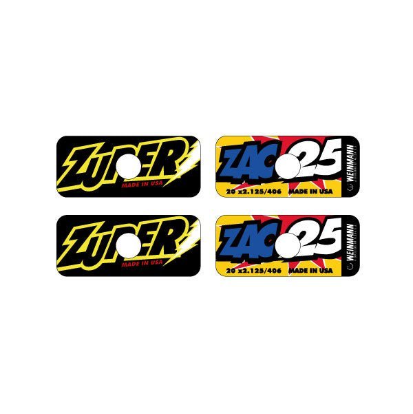 Weinmann - Zac 25 Zuper rim decals - old school bmx - Bmx Products AU