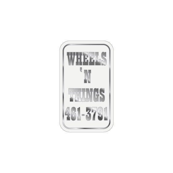 Wheels 'N Things - Chrome seat tube decal - old school bmx - Bmx Products AU
