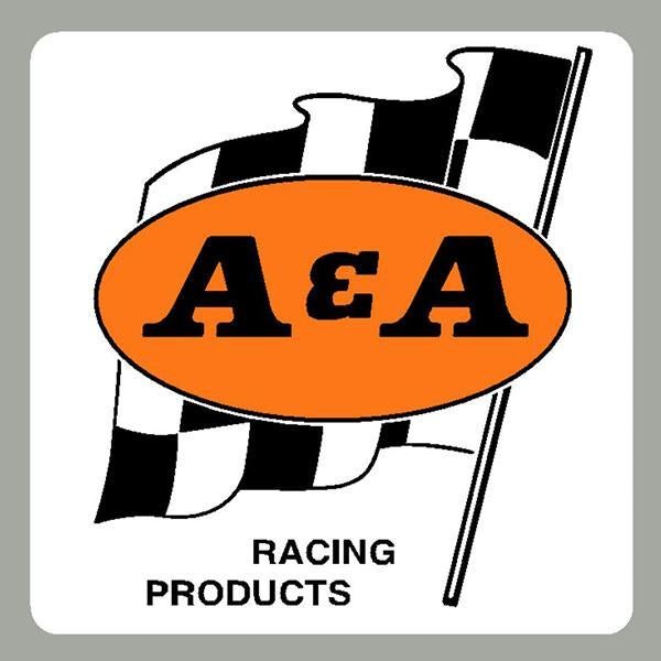 A&A - Flag waving decal on white - Old School BMX - Bmx Products AU