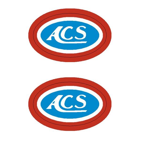 ACS - oval hub decals - Old school bmx - Bmx Products AU