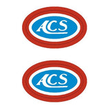 ACS - oval hub decals - Old school bmx - Bmx Products AU