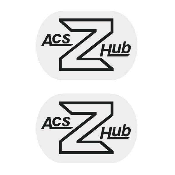 ACS - Z hub decals - BLACK - Old school bmx - Bmx Products AU