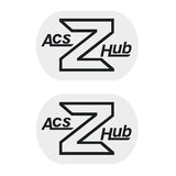 ACS - Z hub decals - BLACK - Old school bmx - Bmx Products AU