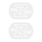 ACS - Z hub decals - WHITE - Old school bmx - Bmx Products AU
