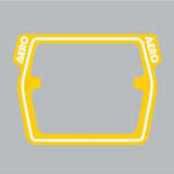 AERO - Mesh Raceplate DECAL ONLY - YELLOW - old school bmx - Bmx Products AU