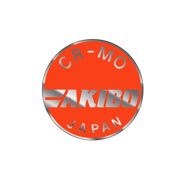 AKIBO - CR - MO orange BAR decal - old school bmx - Bmx Products AU