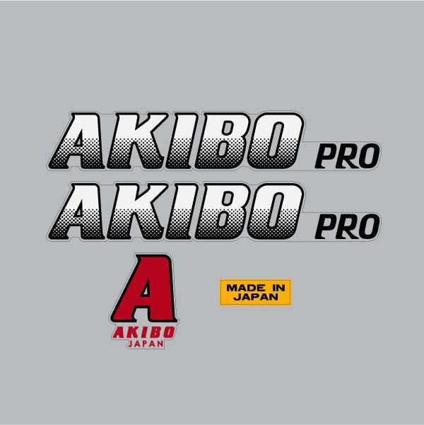 AKIBO - PRO in red - decal set - old school bmx - Bmx Products AU
