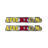 Akisu - A - PRO Red MX Cromo Fork decals - Old School BMX - Bmx Products AU