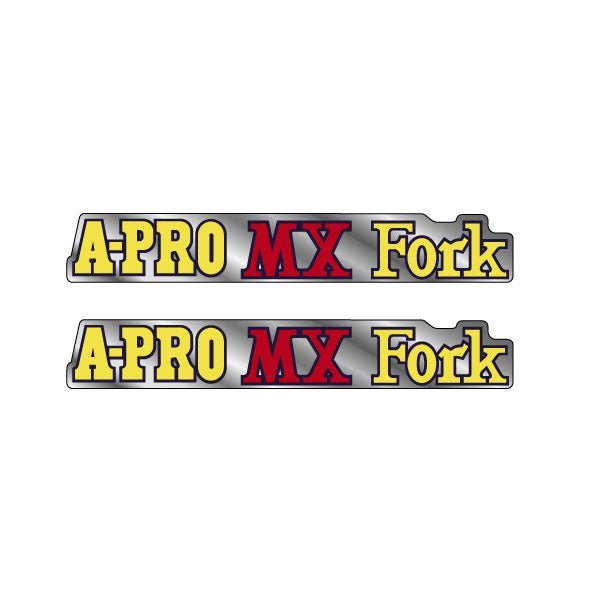 Akisu - A - PRO Red MX Fork decals - Old School BMX - Bmx Products AU