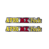 Akisu - A - PRO Red MX Fork decals - Old School BMX - Bmx Products AU