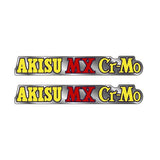 Akisu - MX Red cromo Fork decals - Old School BMX - Bmx Products AU