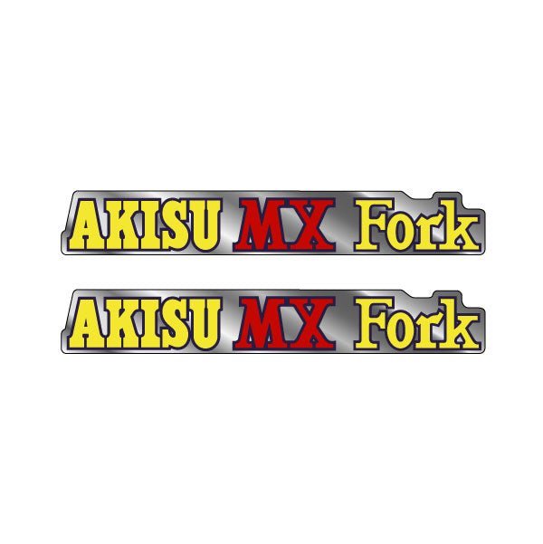Akisu - MX Red Fork decals - Old School BMX - Bmx Products AU