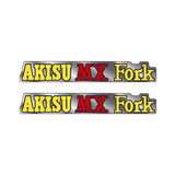Akisu - MX Red Fork decals - Old School BMX - Bmx Products AU