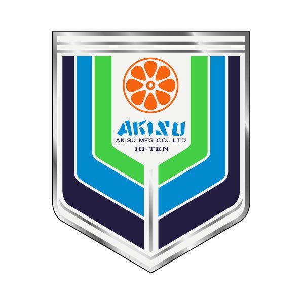 Akisu - Orange Wheel - HI - TEN Seat tube decal - Old School BMX - Bmx Products AU