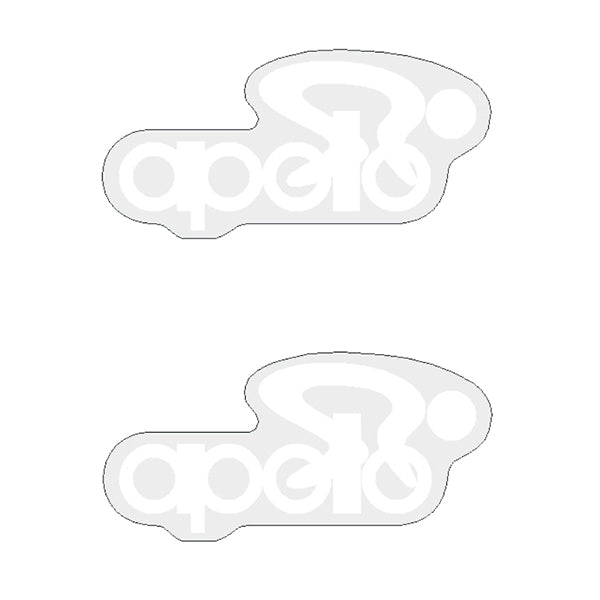 Apollo - CHAINSTAY white decals - old school bmx - Bmx Products AU