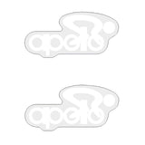 Apollo - CHAINSTAY white decals - old school bmx - Bmx Products AU