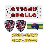 Apollo - Flag & Southern Cross decal set - old school bmx - Bmx Products AU