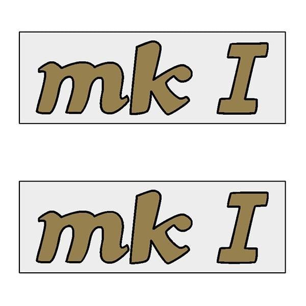 Apollo - MK I decals BLACK GOLD - old school bmx - Bmx Products AU