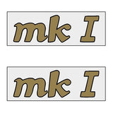 Apollo - MK I decals BLACK GOLD - old school bmx - Bmx Products AU