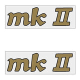 Apollo - MK II decals BLACK GOLD - old school bmx - Bmx Products AU