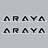 ARAYA - LETTERS - Custom - BLACK rim decals - Old school bmx - Bmx Products AU