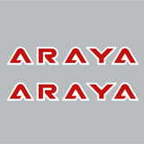 ARAYA - LETTERS - Custom - RED rim decals - Old school bmx - Bmx Products AU