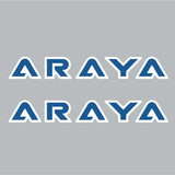ARAYA - LETTERS - Factory correct - BLUE rim decals - Old school bmx - Bmx Products AU