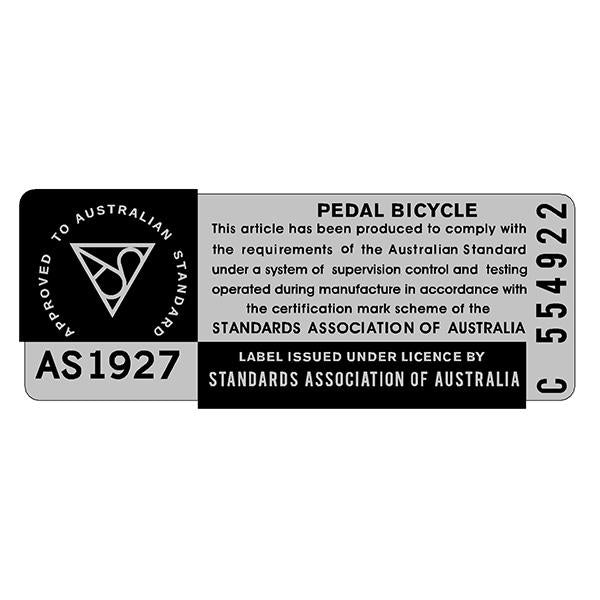 AS1927 - C554922 decal on chrome - Old school bmx - Bmx Products AU