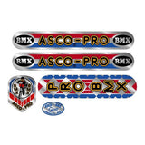 ASCO - PRO BMX on chrome - decal set - old school bmx - Bmx Products AU