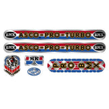ASCO - PRO TURBO MK3 on chrome - decal set - old school bmx - Bmx Products AU