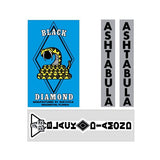 Ashtabula - SUN Cycle Black Diamond BLUE BMX decal set - Old school bmx - Bmx Products AU