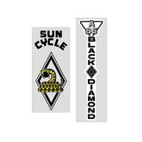 Ashtabula - SUN Cycle Black Diamond BMX decal set - Old school bmx - Bmx Products AU