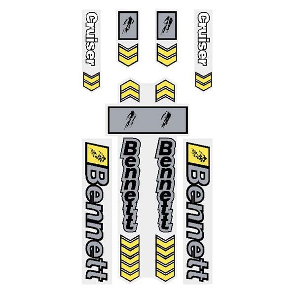 Bennett - Cruiser decal set - old school bmx - Bmx Products AU