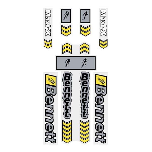 Bennett - Maxi X decal set - old school bmx - Bmx Products AU