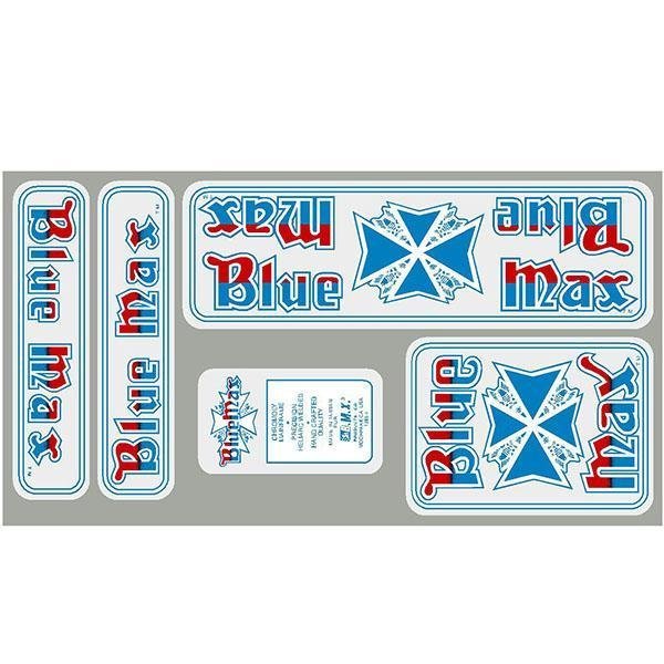 BlueMax - 1986 Decal set - Old school bmx - Bmx Products AU