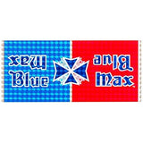 BlueMax Blue & Red prism Decal set - old school bmx - Bmx Products AU