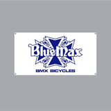 BLUEMAX - Gen 2 Blue and white Banner - old school bmx - Bmx Products AU