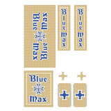 BlueMax - Gold latin prism Decal set - old school bmx - Bmx Products AU