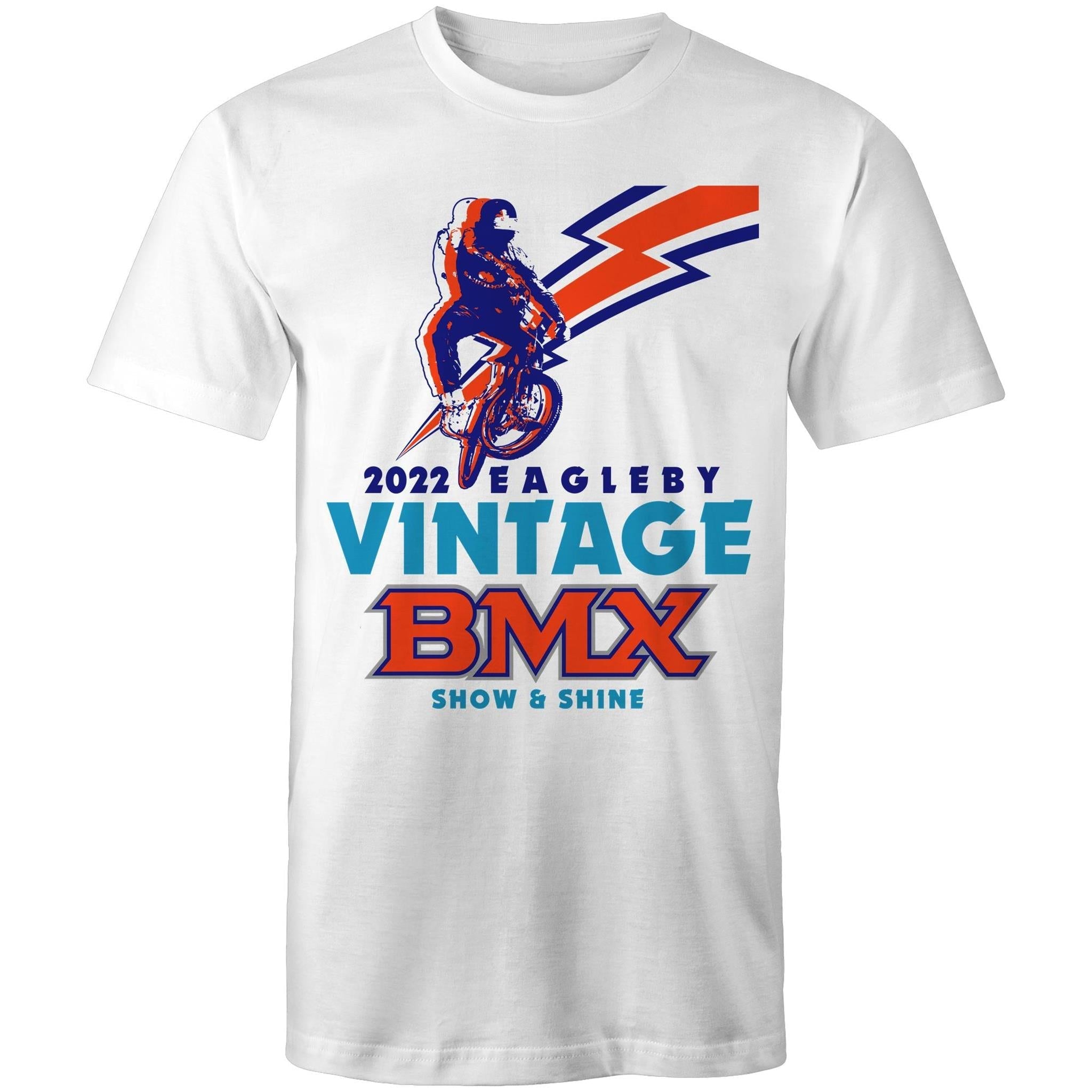 BMX Show - 2022 - Eagleby Qld - Tshirt - White - Old school BMX - Bmx Products AU