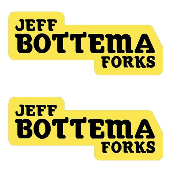 Bottema - Jeff Bottema Forks YELLOW fork decals - Old school bmx - Bmx Products AU
