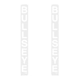 Bullseye Gen 1 WHITE crank decals - Old school bmx - Bmx Products AU