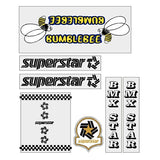 BumbleBee - BMX Black outline DT solid HT decal set - old school bmx - Bmx Products AU