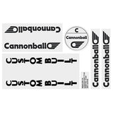 Cannonball - Custom built - Black decal set - Old school bmx - Bmx Products AU