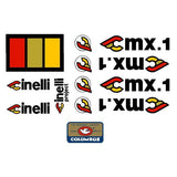 Cinelli CMX - 1 BMX decal set - Old school bmx - Bmx Products AU