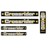 Crossrider - BMX PRO 2 - Yellow decal set - Old school bmx - Bmx Products AU