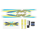 Crossrider - COMET - Blue decal set - Old school bmx - Bmx Products AU