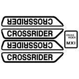 Crossrider - MX1 - decal set - Old school bmx - Bmx Products AU