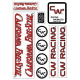 CW - California Freestyler 84/85 Red over White Decal set - old school bmx - Bmx Products AU